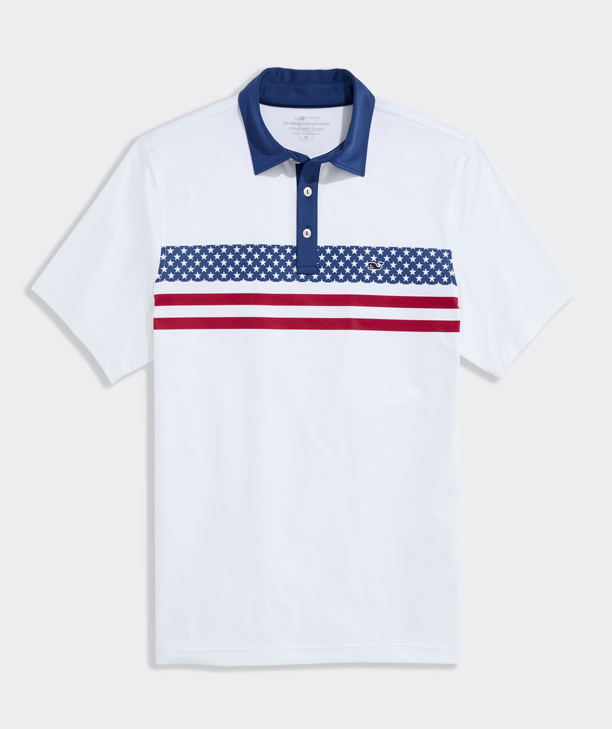 Performance Americana Chest Stripe Sankaty Polo