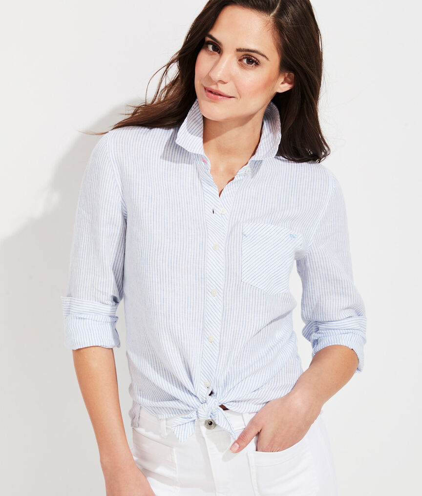 Striped Chilmark Relaxed Button-Down Shirt