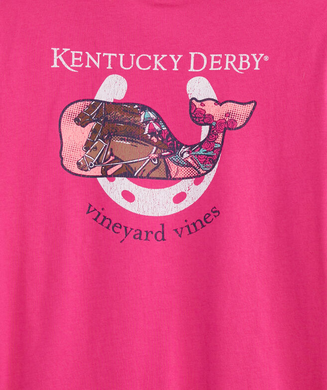 Kentucky Derby Whale Horseshoe Short-Sleeve Pocket Tee