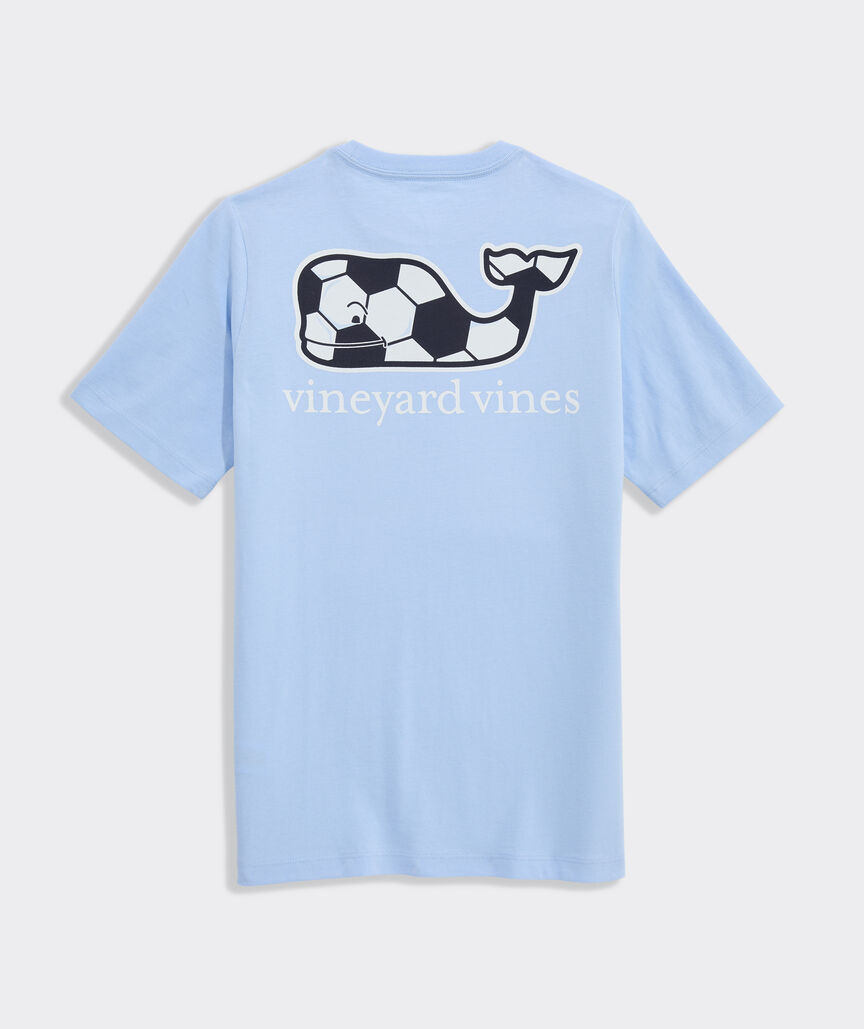 Boys' Soccer Ball Whale Short-Sleeve Pocket Tee