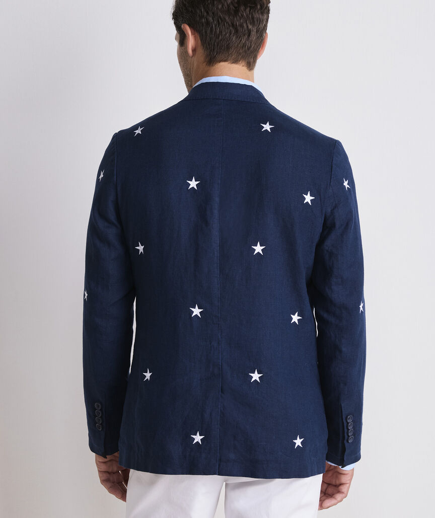 Stars & Stripes Linen Blazer