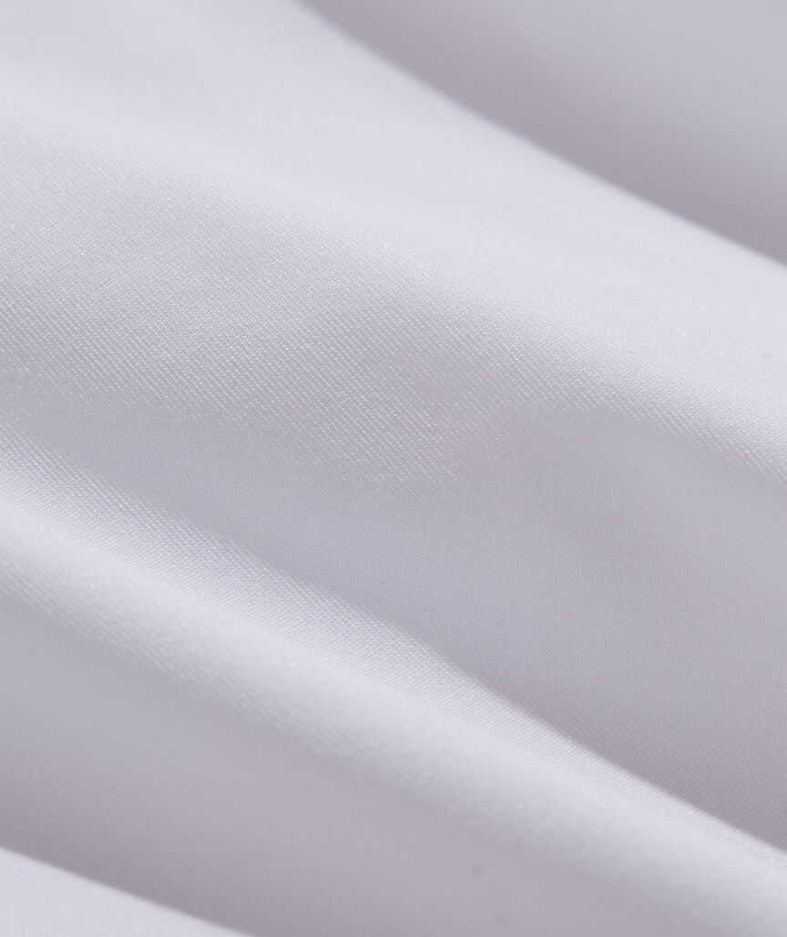 Americana Striped Text Long-Sleeve Harbor Performance Tee