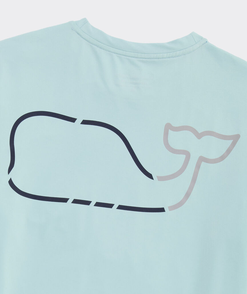 Performance On-The-Go Whale Outline Long-Sleeve Harbor Tee