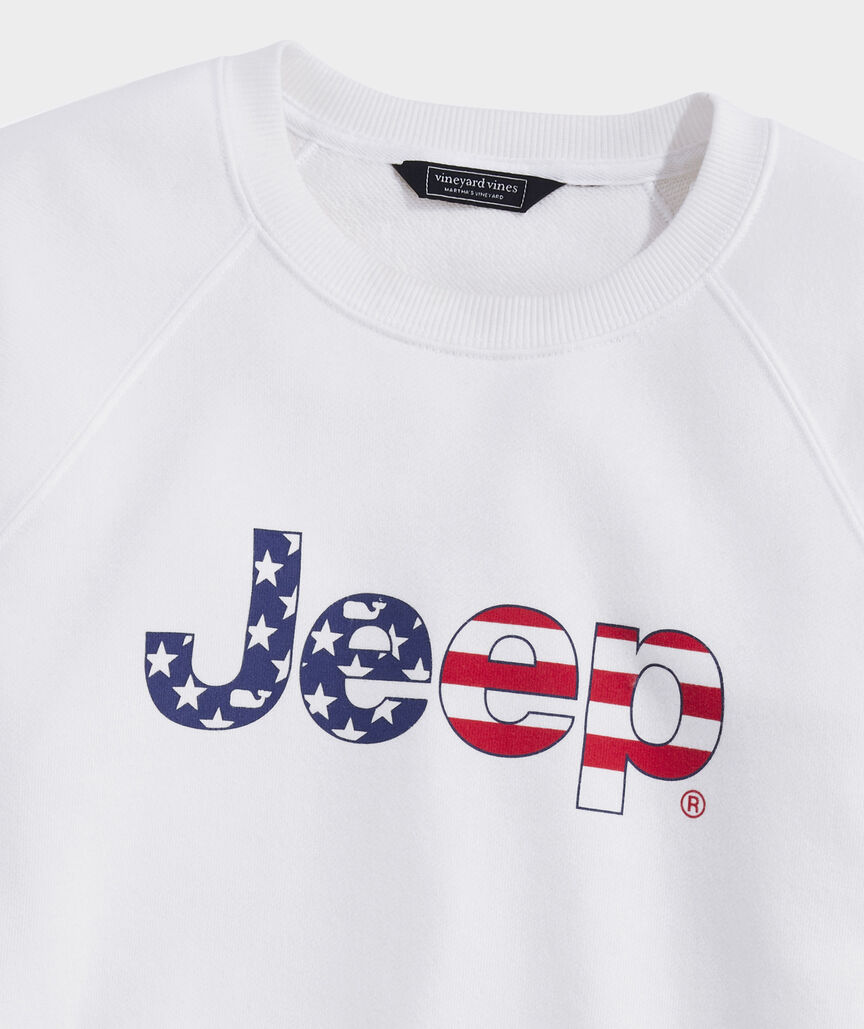 Jeep Collection Women's Surf Terry Crewneck Sweatshirt