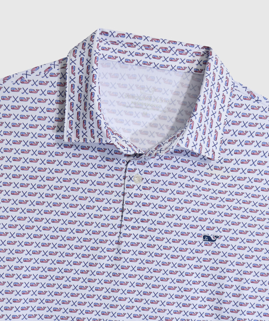 OUTLET Flag Whale Golf Performance Polo
