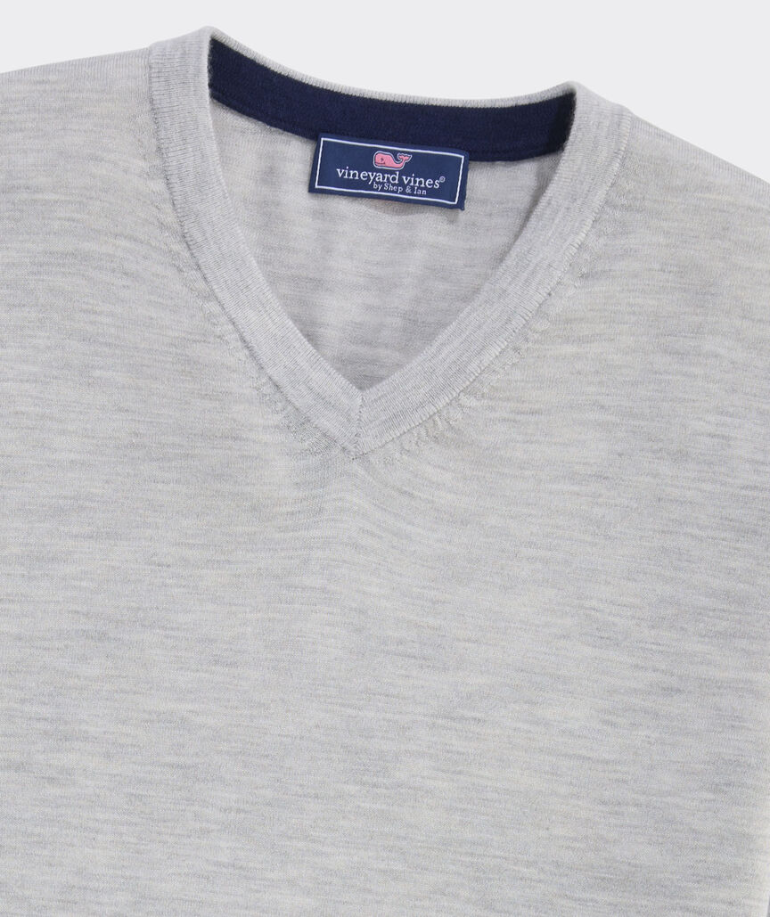 Cashmere Silk V-Neck Sweater