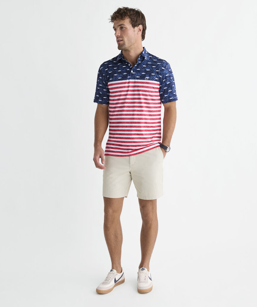 Performance USA Fish & Palms Sankaty Polo