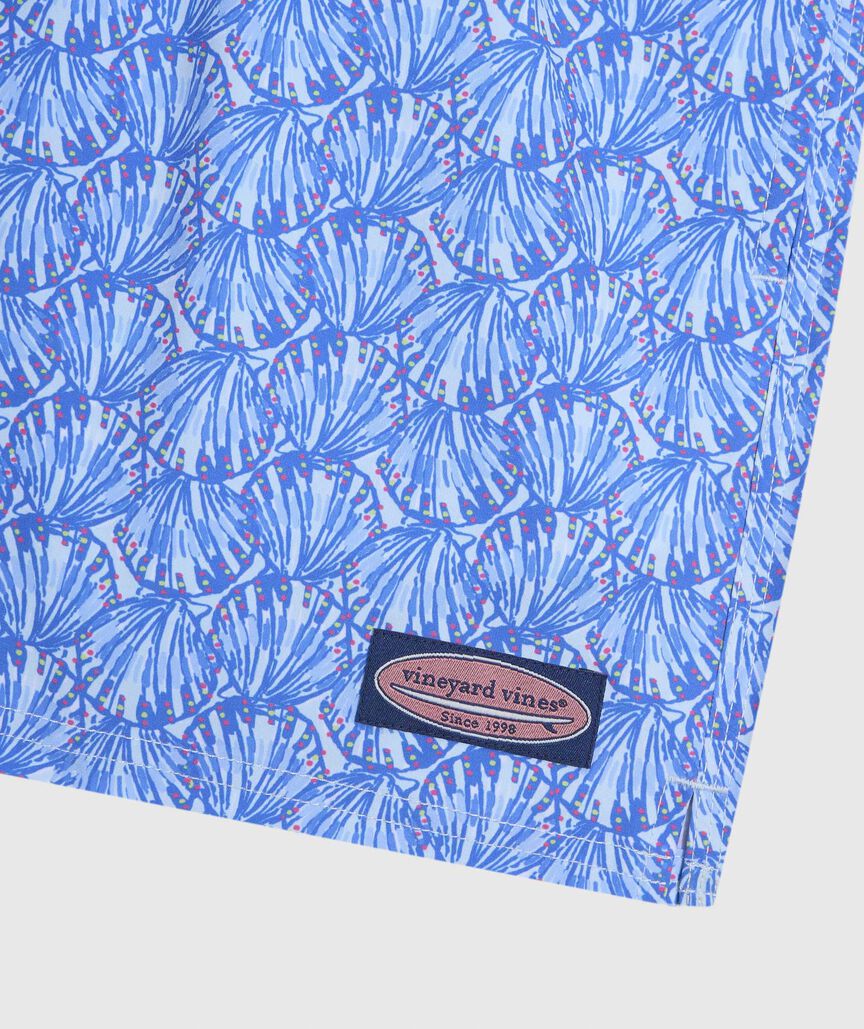 OUTLET 5 Inch Scallop Shells Allover Chappy Trunks