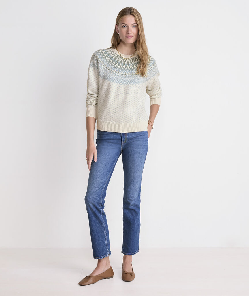 Wool Blend Fair Isle Sweater