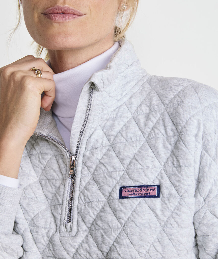 Cotton Quilted Quarter-Zip