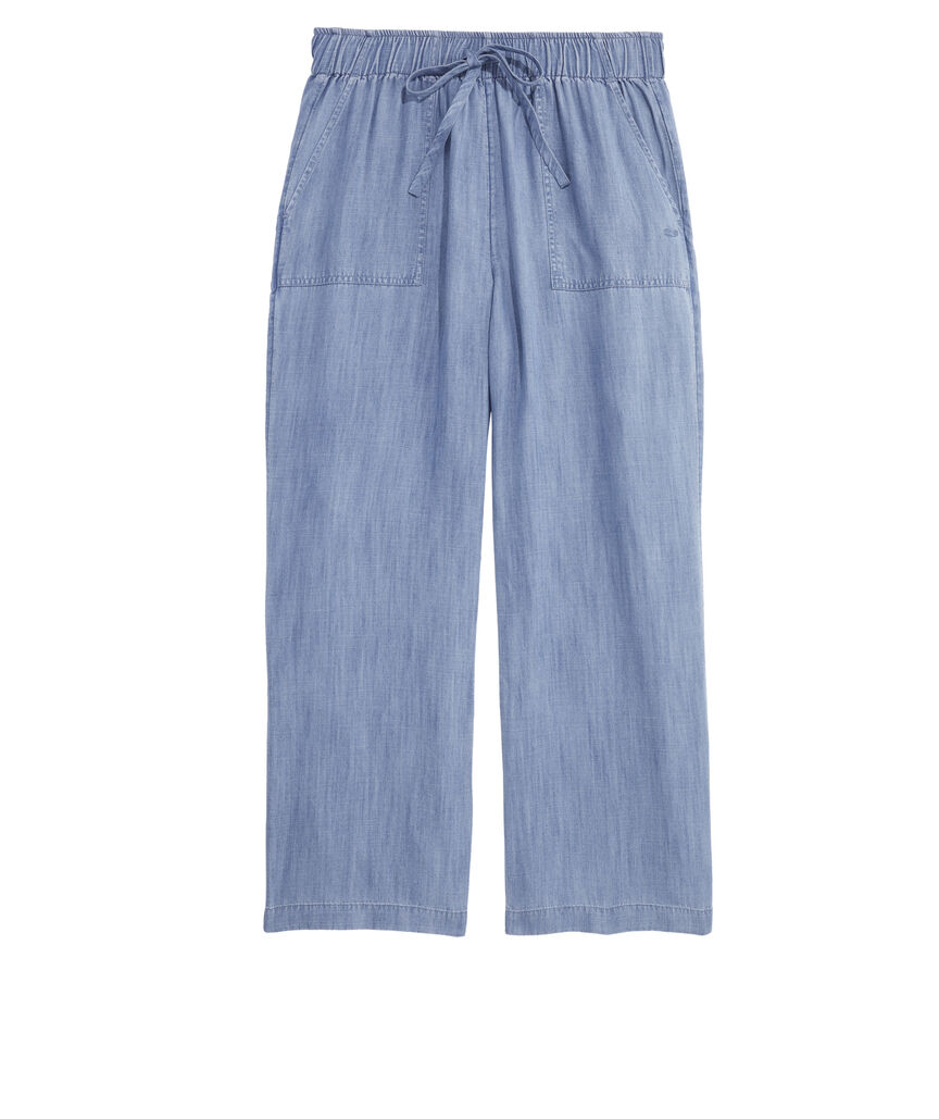 OUTLET Women's Chambray Pull-On Pants