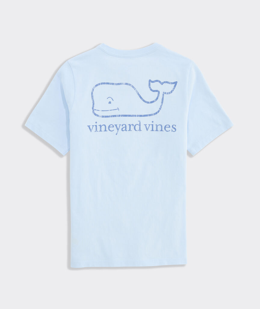 Boys' Two-Tone Vintage Whale Short-Sleeve Pocket Tee