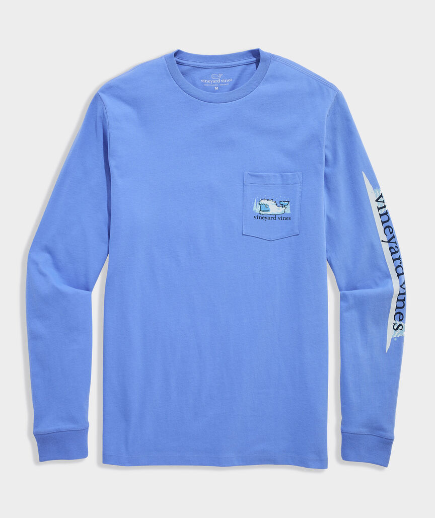 Yeti Whale Long-Sleeve Pocket Tee