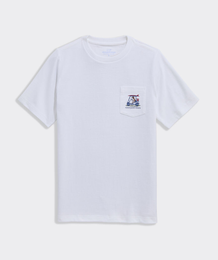 Boys' Pointer Golf Cart Short-Sleeve Pocket Tee