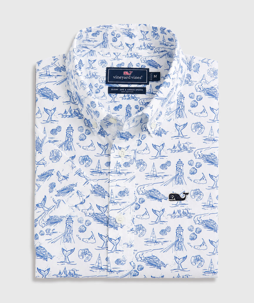 OUTLET Poplin Nantucket Icons Short-Sleeve Shirt