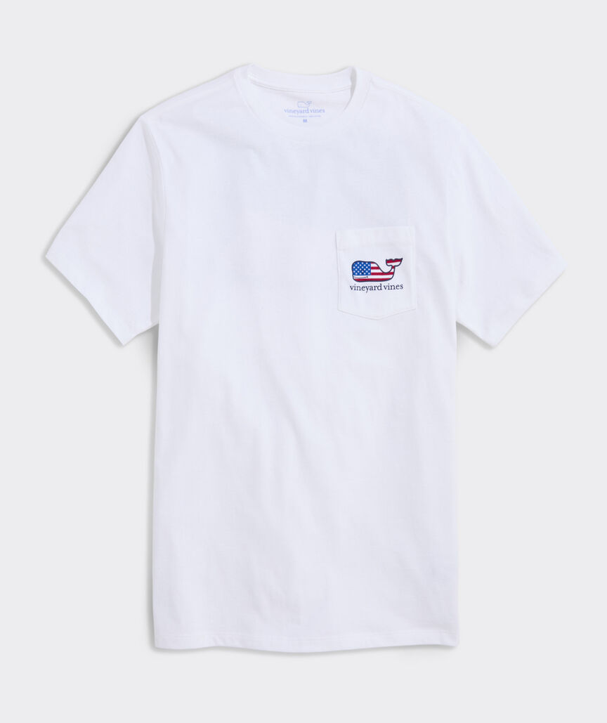 USA Flag Sail Short-Sleeve Pocket Tee