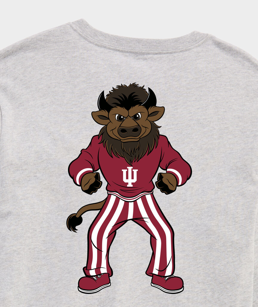 Indiana University Hoosier The Bison Long-Sleeve Pocket Tee