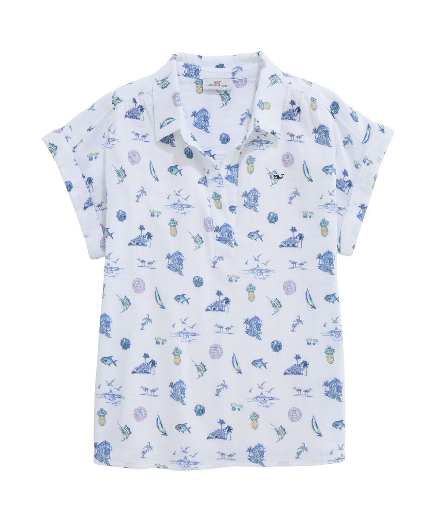 Printed Margo Top