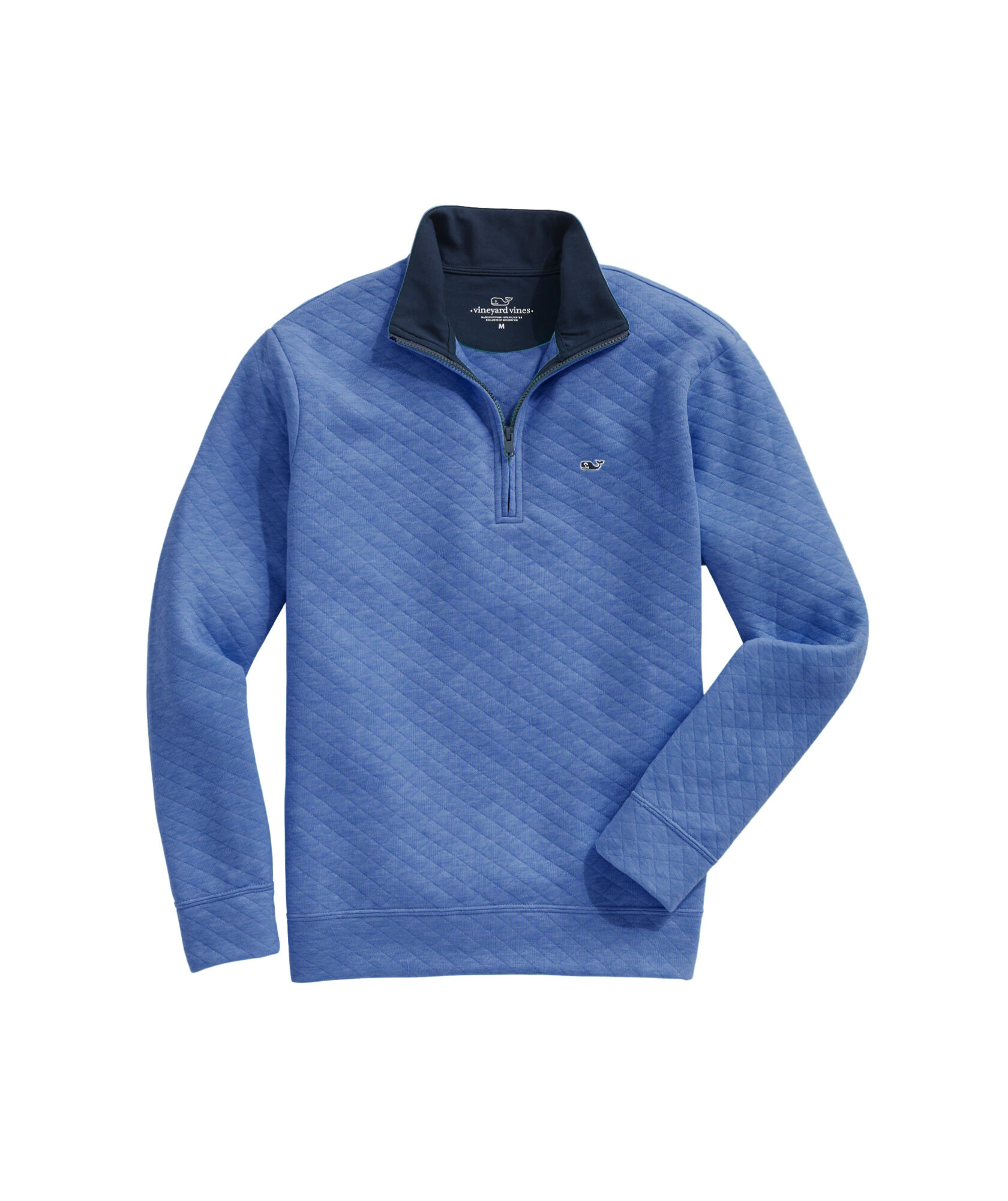 quilted half zip pullover