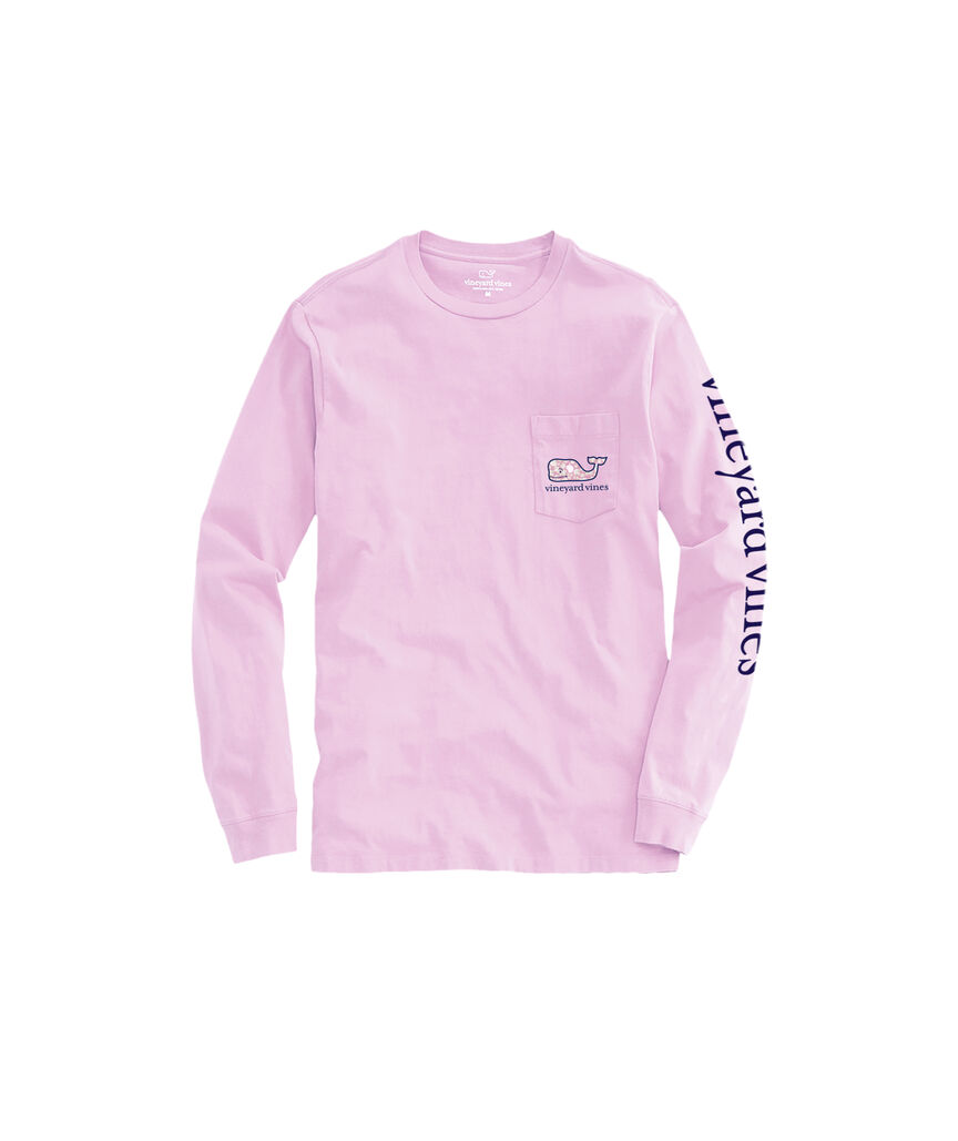 OUTLET Kids' Painted Shells Whale Long-Sleeve Pocket Tee