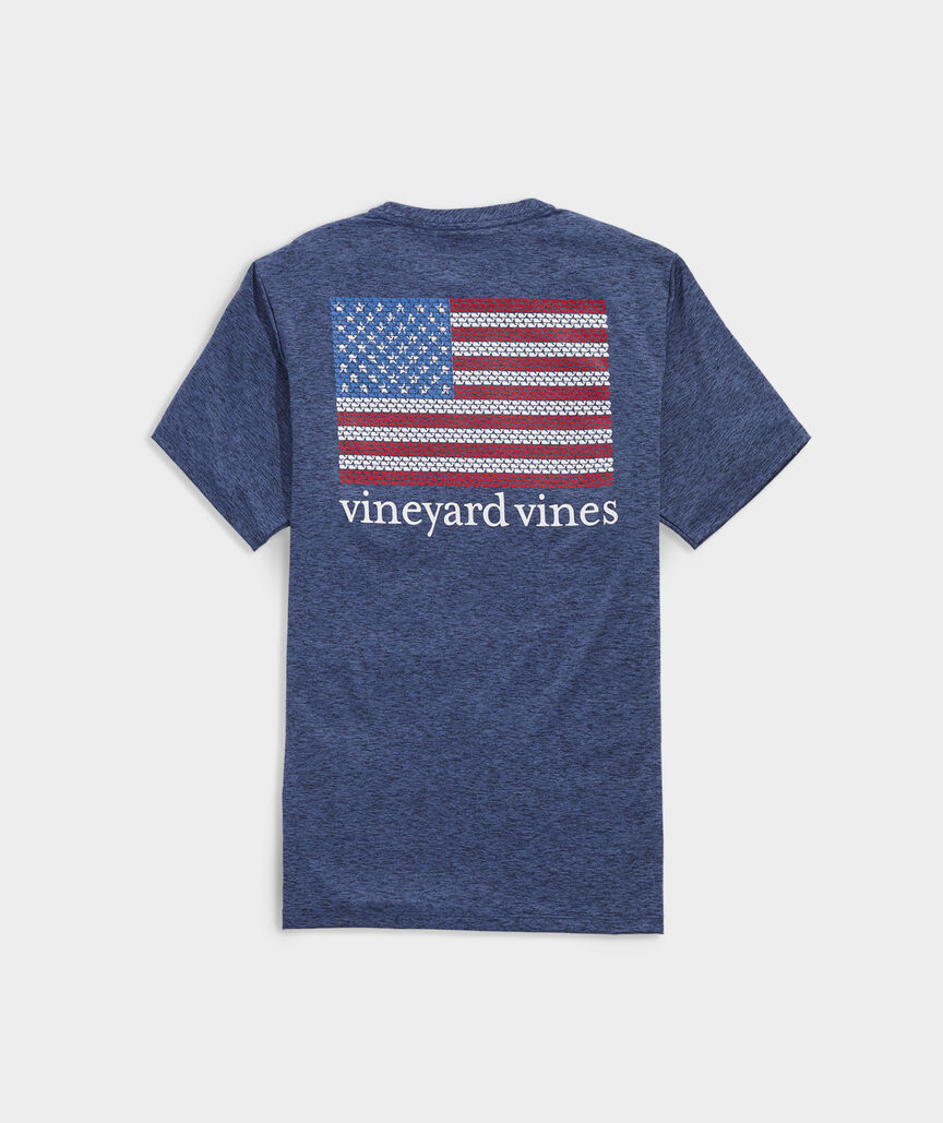 Vineyard Vines Men's Harbor Performance Tee - Moisture-Wicking Short Sleeve Shirt With UPF 30+