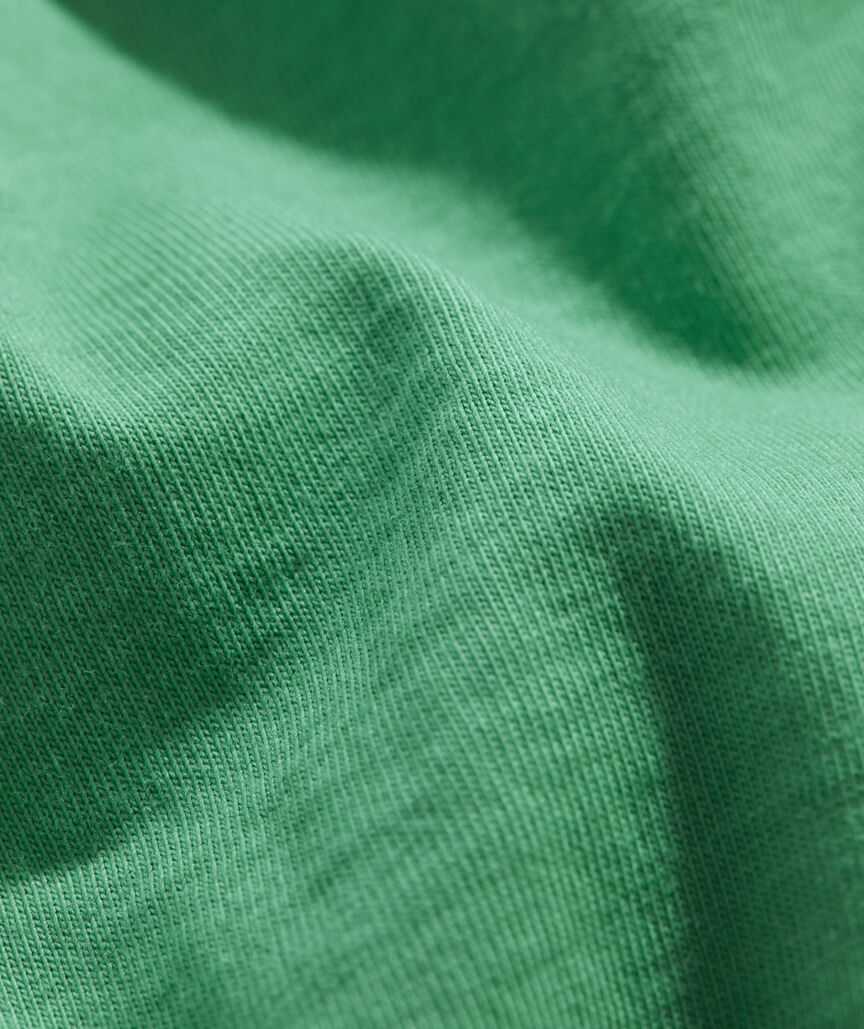 Girls' Glitter St. Patrick's Day Whale Long-Sleeve Pocket Tee