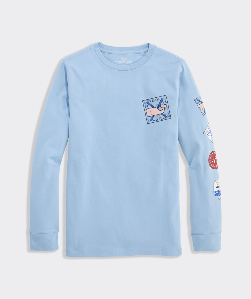 Boys' Whale Ski Team Long-Sleeve Tee