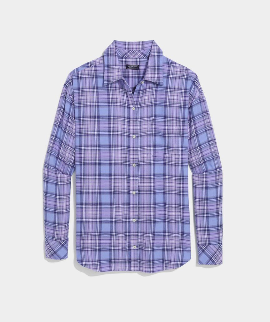 Birdie Flannel Button-Down