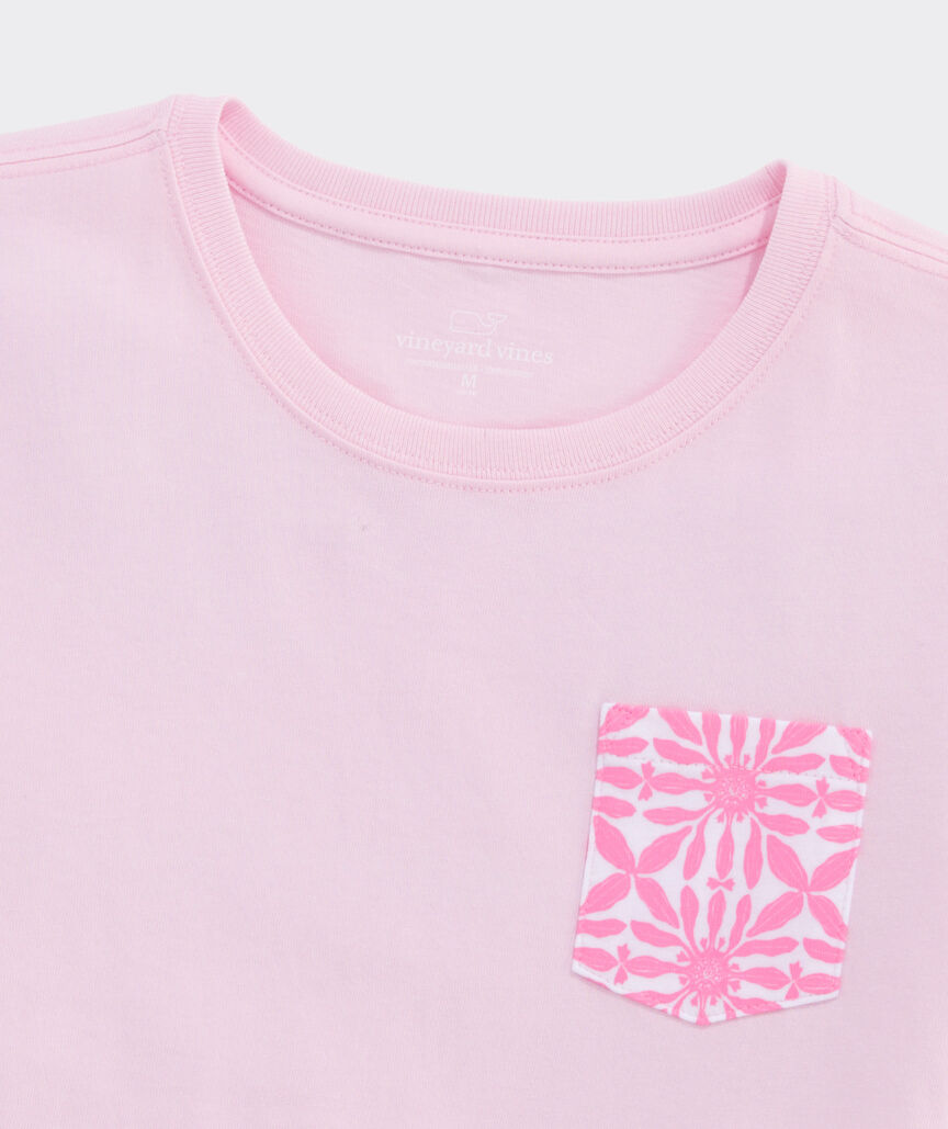 Girls' Haven Tile Whale Fill Short-Sleeve Pocket Tee