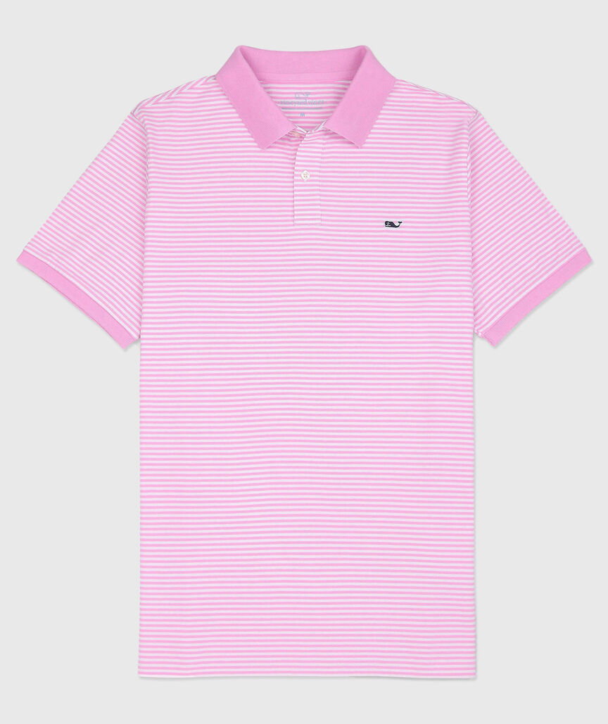 OUTLET Feeder Stripe Stretch Pique Polo