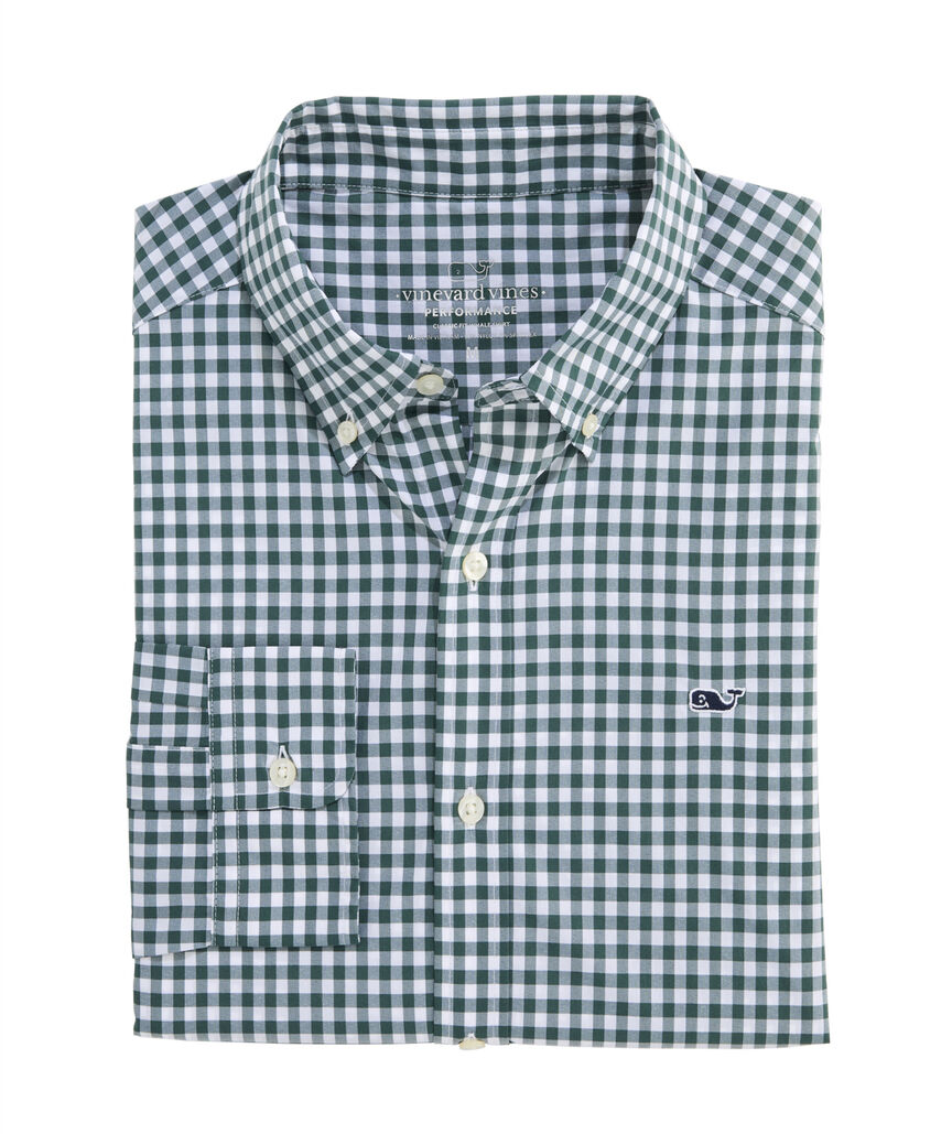 OUTLET Performance Nylon Gingham Shirt