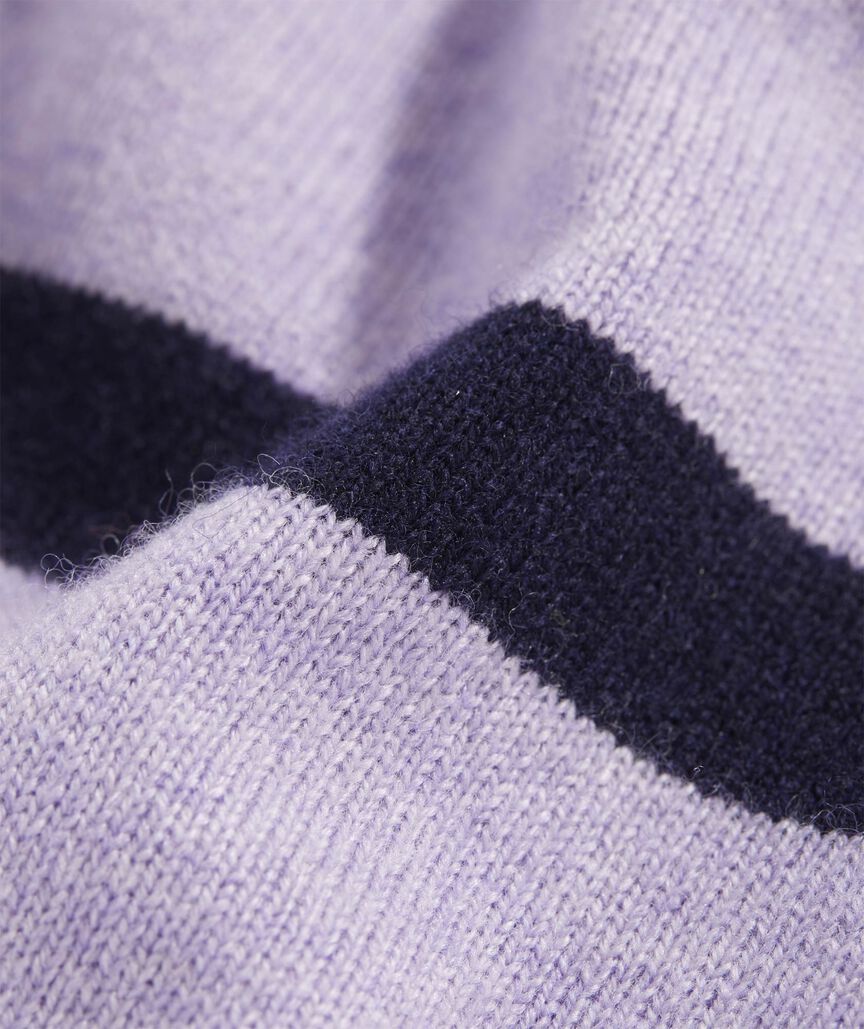 Girls' Breton Stripe Mockneck Sweater
