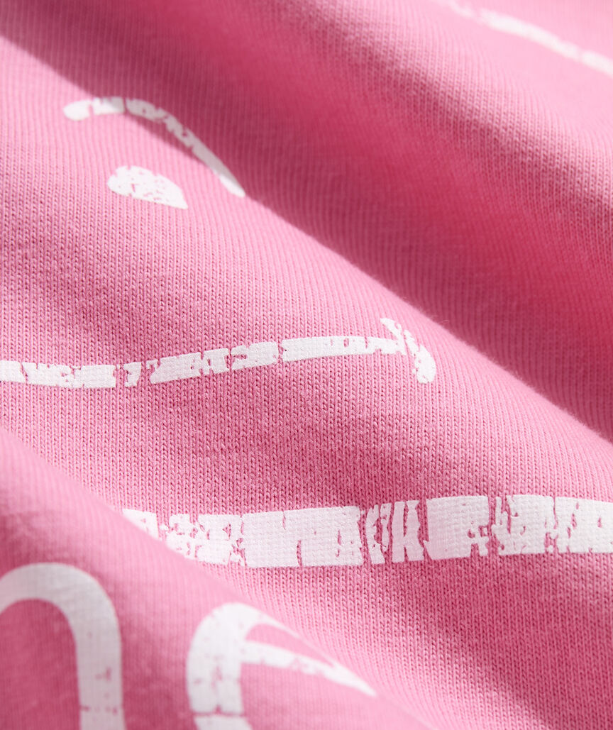 Two-Tone Vintage Whale Short Sleeve Pocket Tee