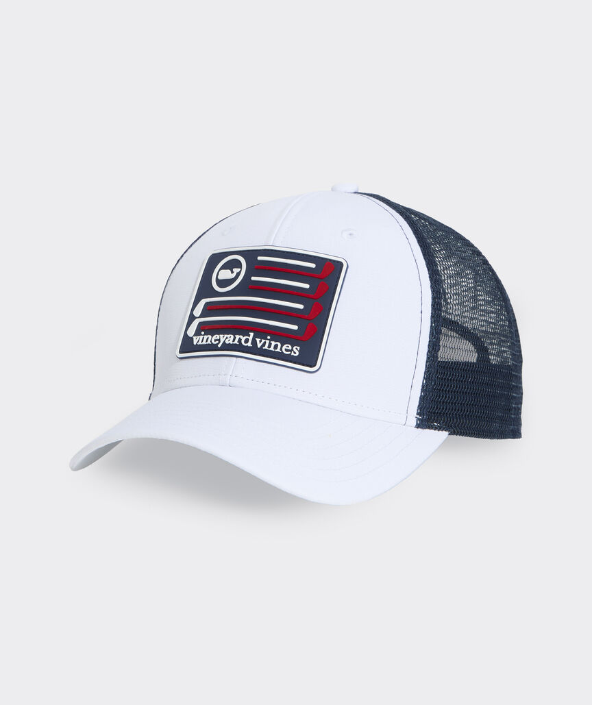 Golf US Flag Patch Trucker