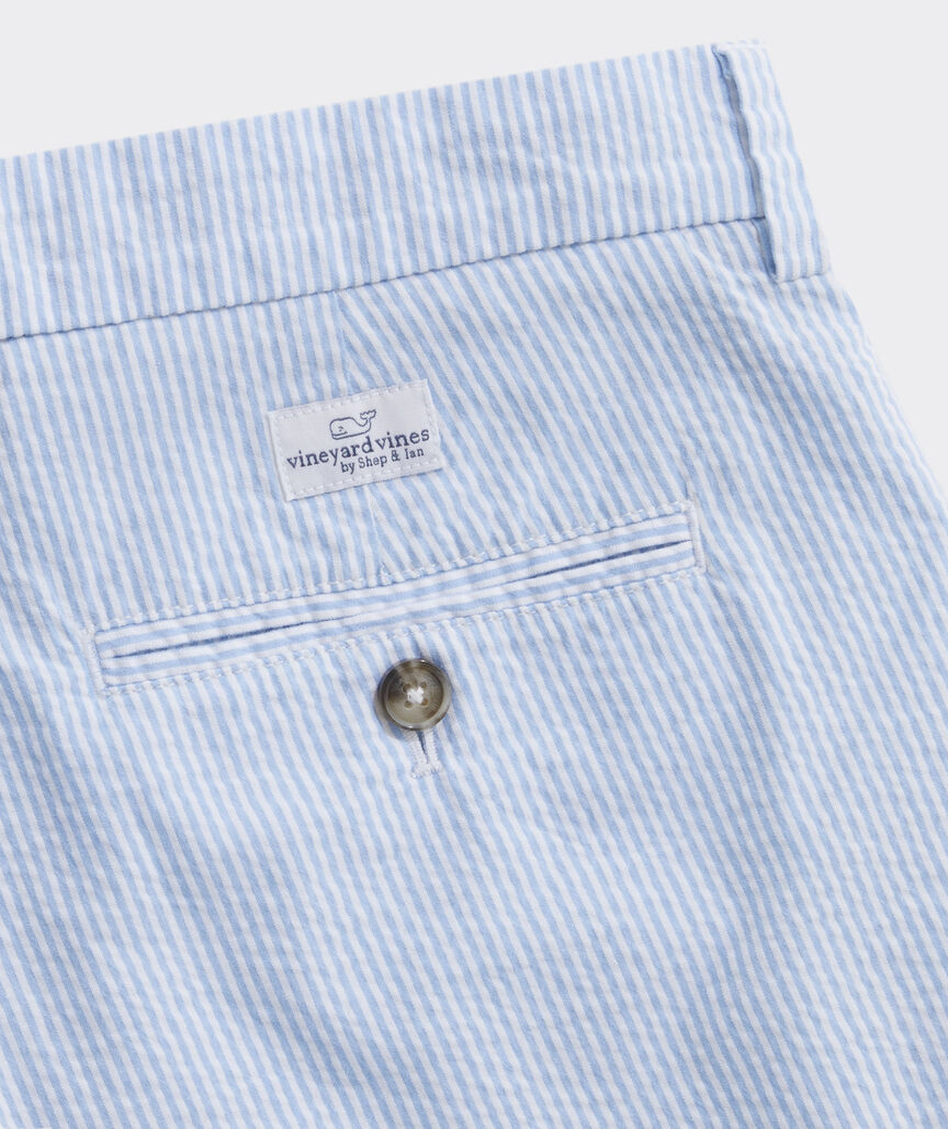 Kentucky Derby 9 Inch Seersucker Stretch Breaker Shorts