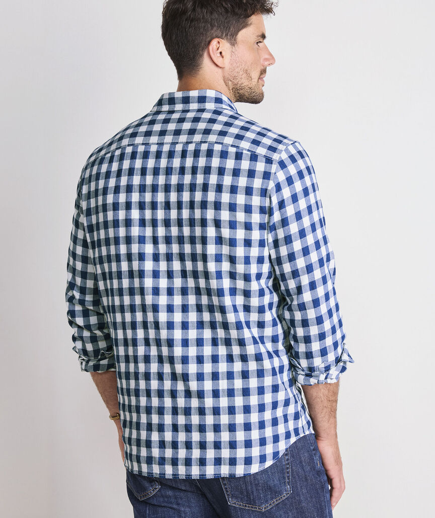 Bluffs Check Indigo Montauk Shirt