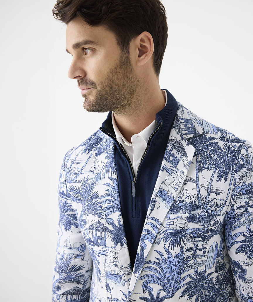 Keys To Escape Linen Greenwich Sport Coat