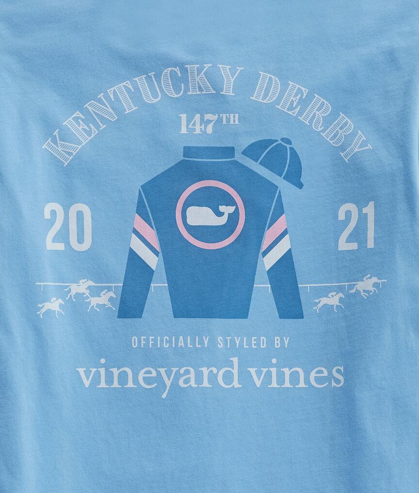 Kentucky Derby 2021 Boys Long-Sleeve Jockey Silk Pocket Tee