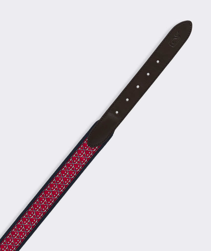 OUTLET Crossed Hockey Sticks Canvas Club Belt