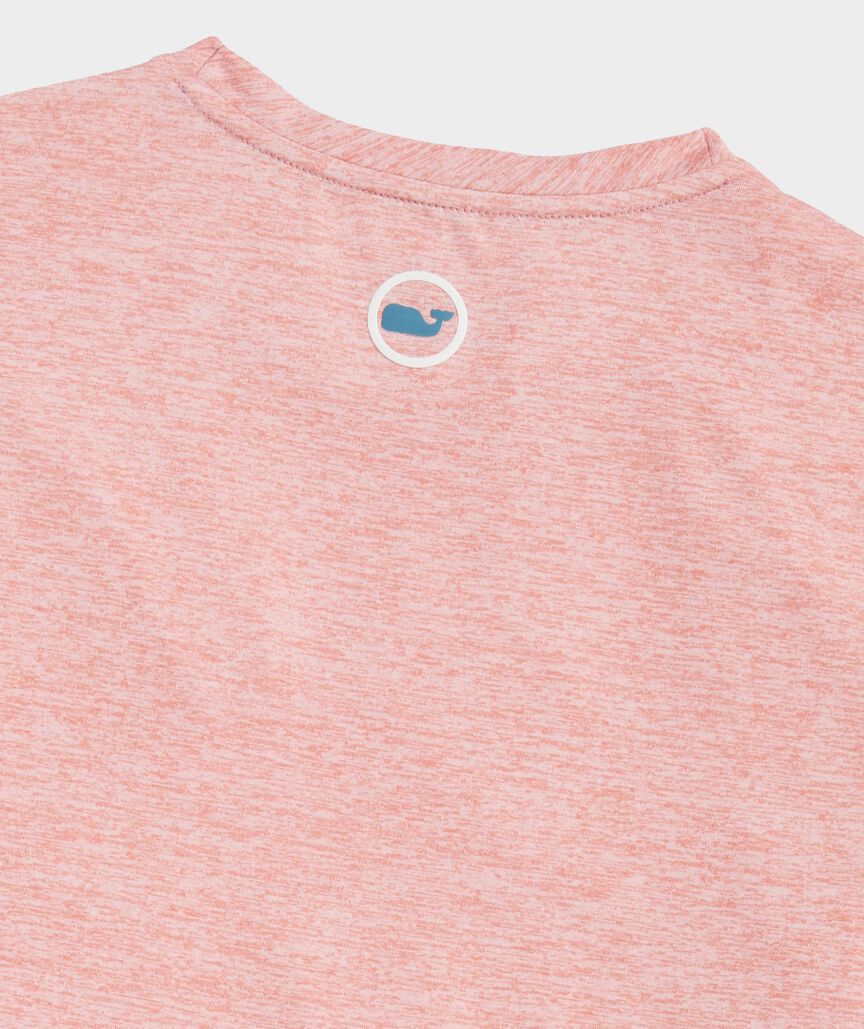 Whale Outline Short-Sleeve Harbor Performance Tee