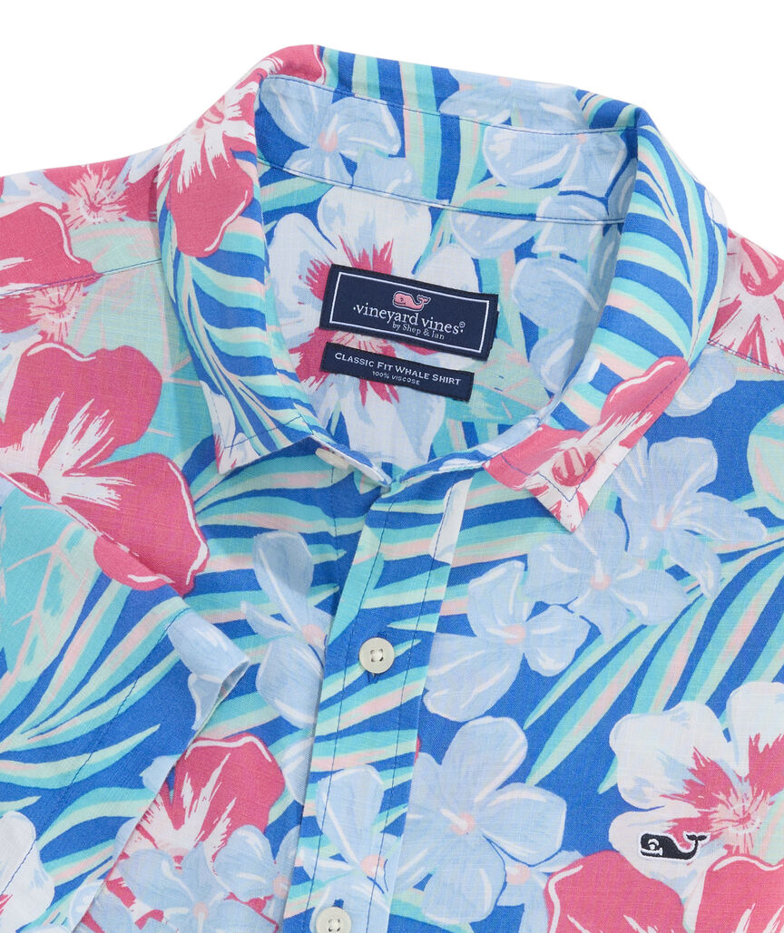 OUTLET Vintage Floral Short-Sleeve Shirt