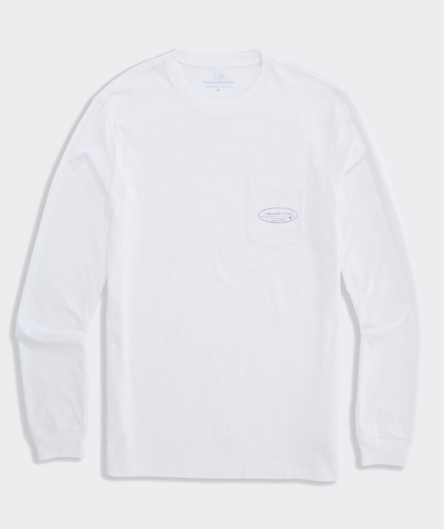 Drift-Dye Surf Logo Long-Sleeve Pocket Tee