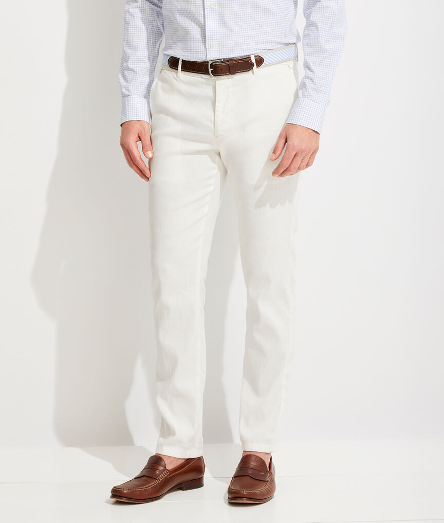 Cotton-Linen Greenwich Pants