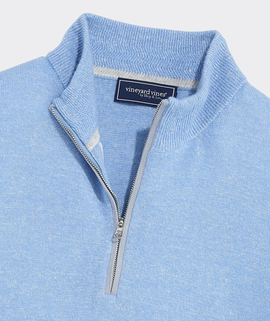 Cashmere Linen Quarter Zip