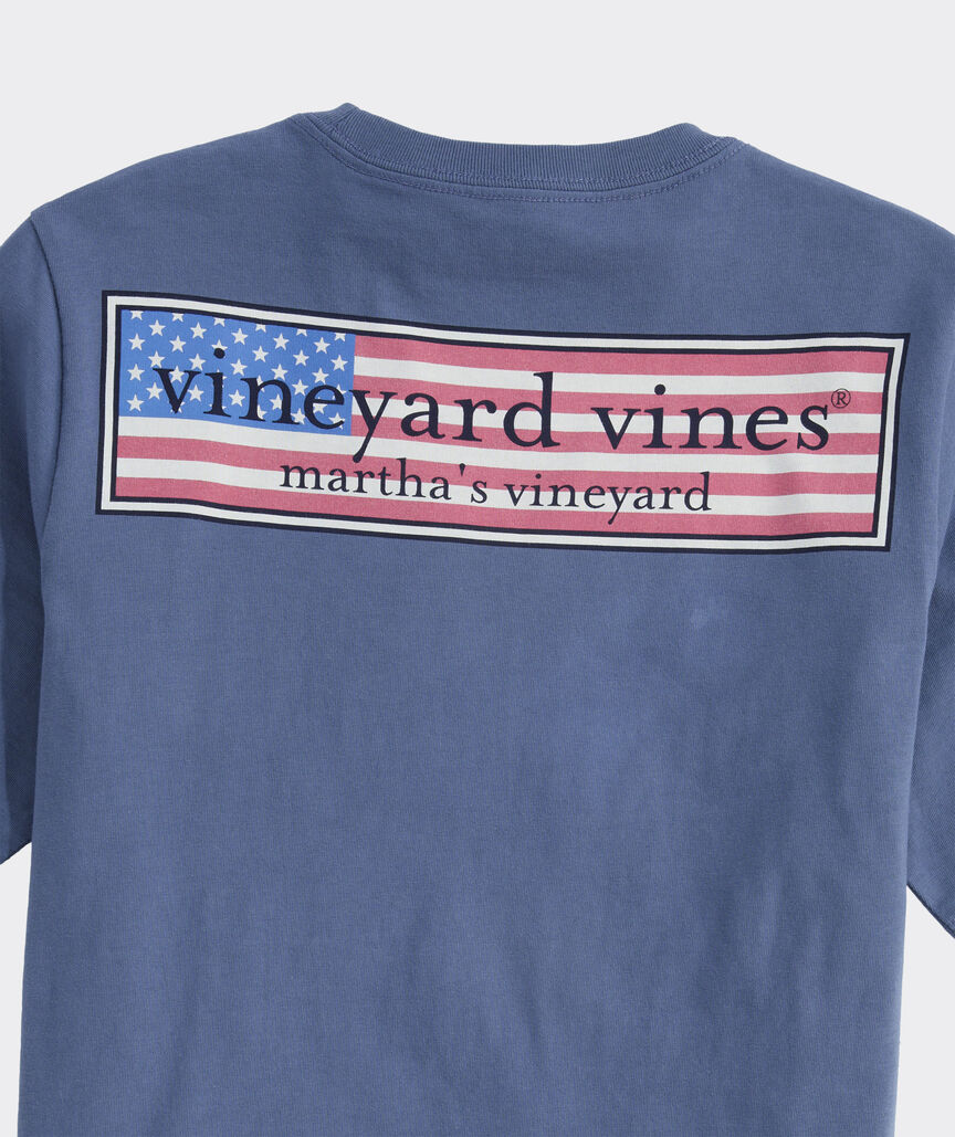 Boys' Classic USA Logo Box Short-Sleeve Pocket Tee