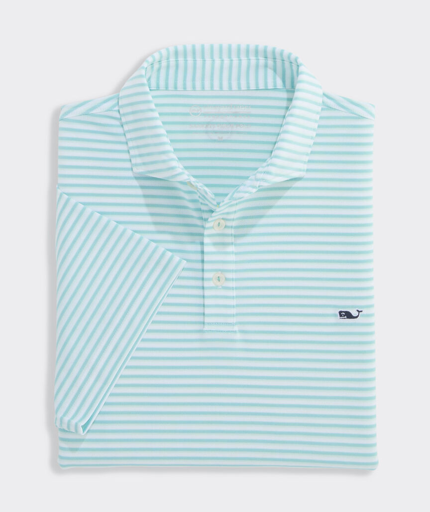 Performance Pique Striped Sankaty Polo