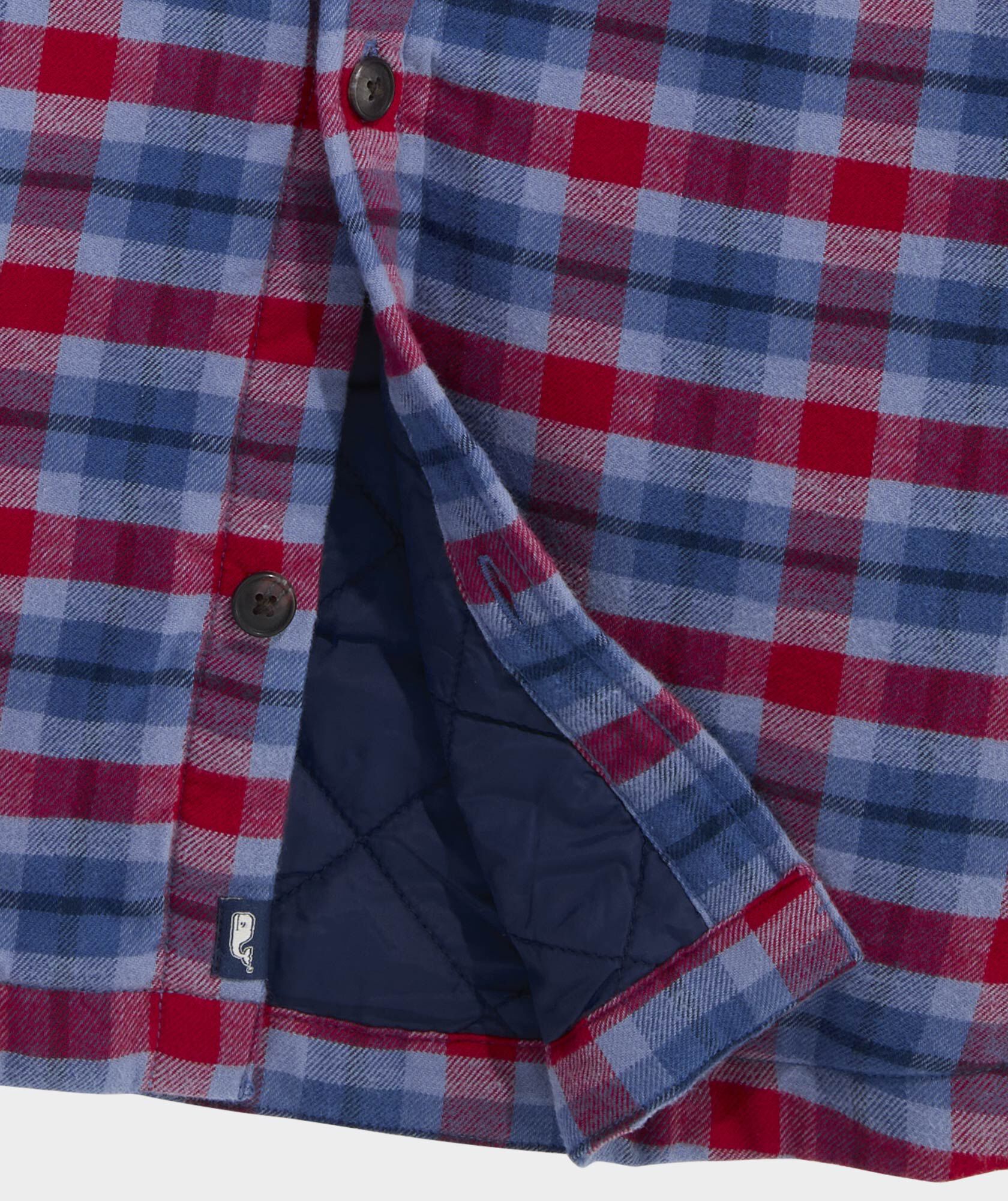 Snowy Pines Flannel Shirt Jacket