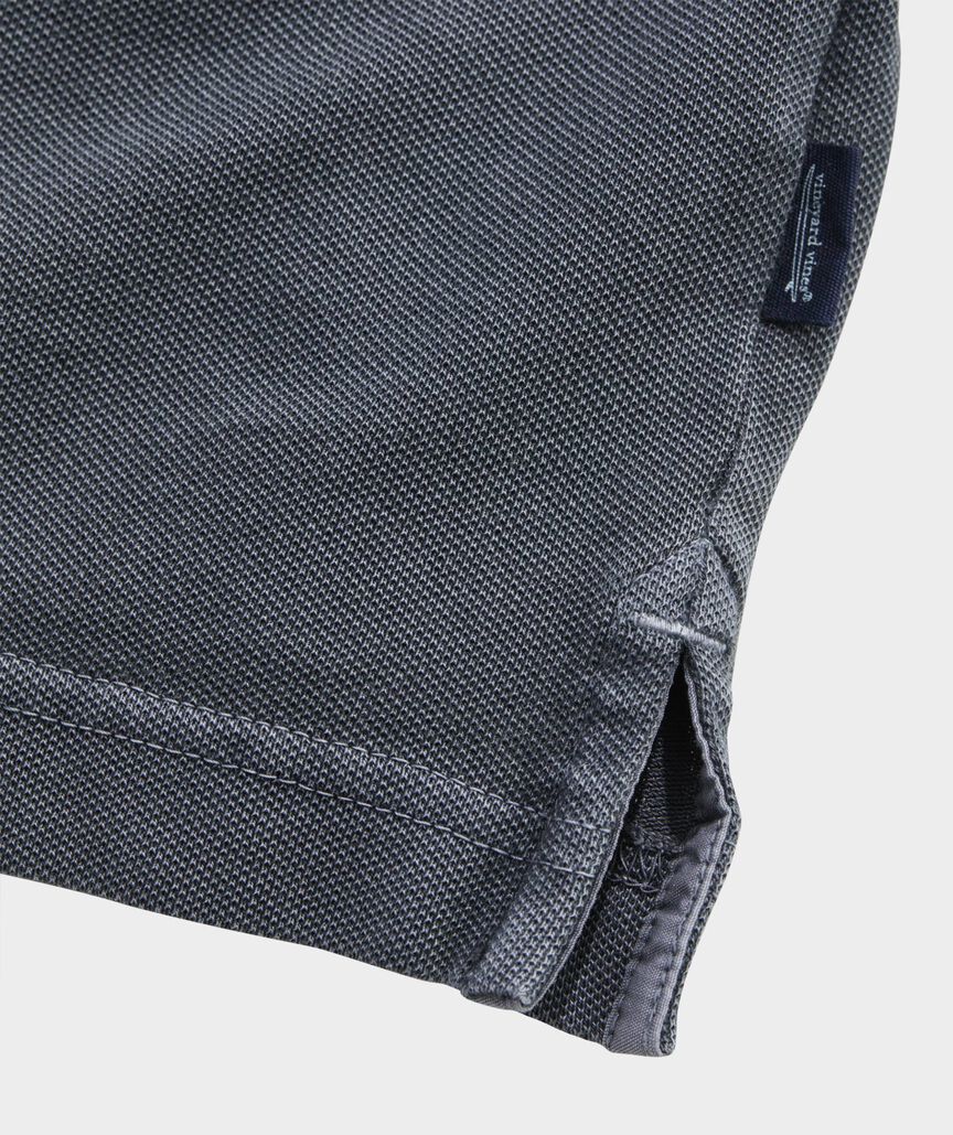 Lived-In Long-Sleeve Pique Polo