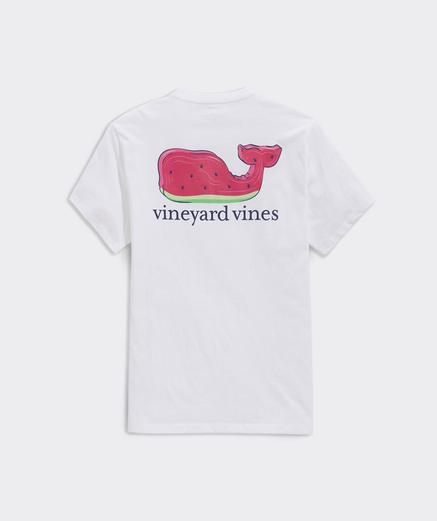 Watermelon Whale Short-Sleeve Pocket Tee