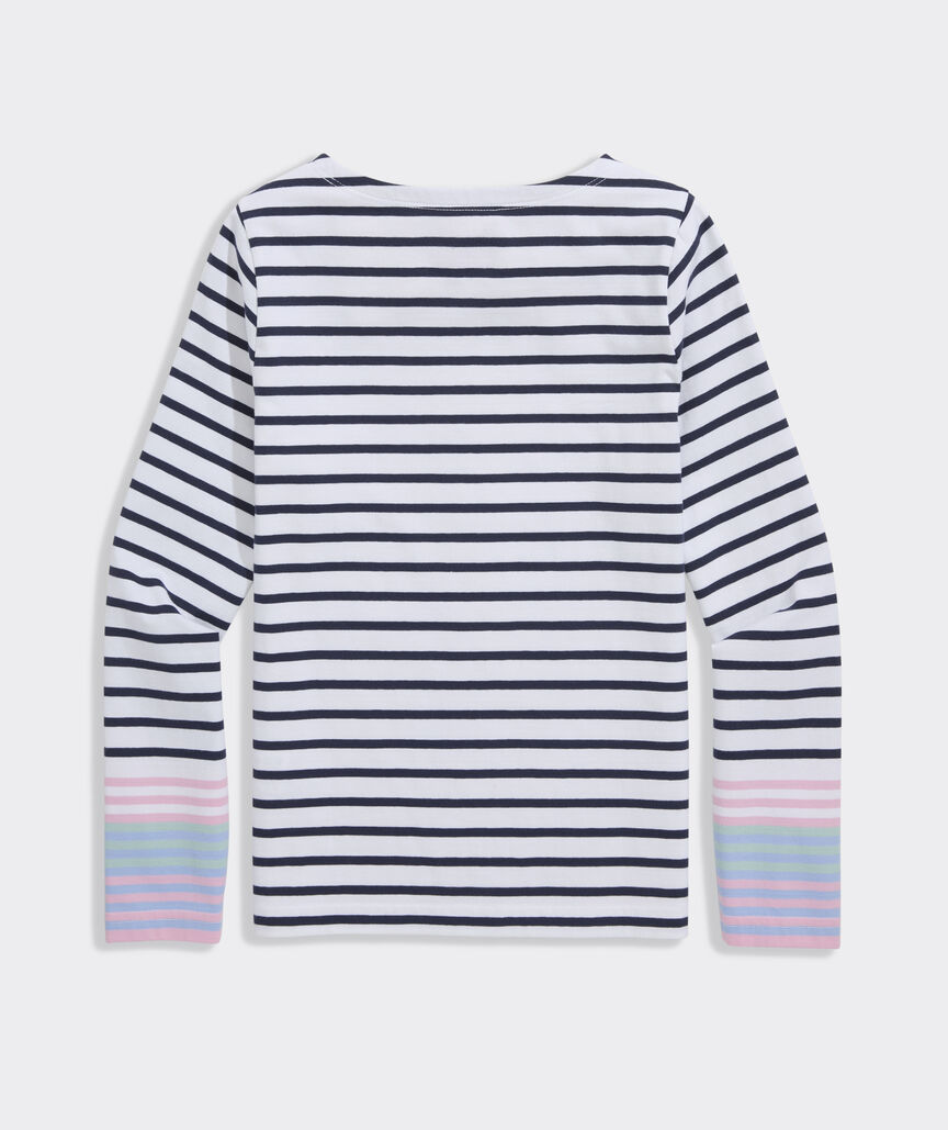 Girls Jersey Boatneck Long-Sleeve Tee
